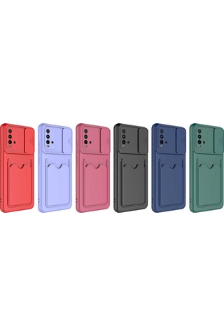 Xiaomi Poco M3 Kilif Deri Görünümlü Kartlikli Kamera Korumali Sil 502089814