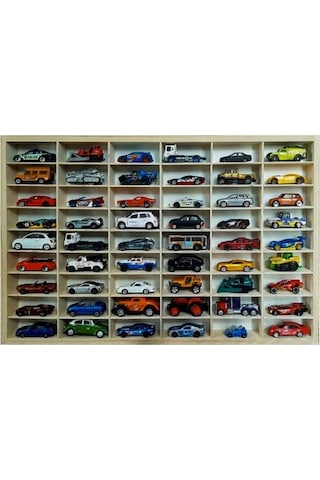 Model Arabalar/koleksiyon Eşyaları İçin Depolama Rafı - Küçük 54 Bölmeli Raf