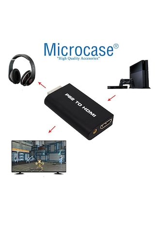 Microcase Playstation 2 Hdmı Adaptör Dönüştürücü - Ps2 To Hdmı