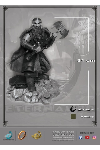 Lord Of The Rings Yüzüklerin Efendisi - Gimli Ready To Fight-242