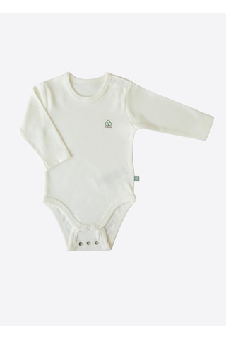 Kitikate Organik New Basic Uzayan Uzun Kol Body Ekru Ekru