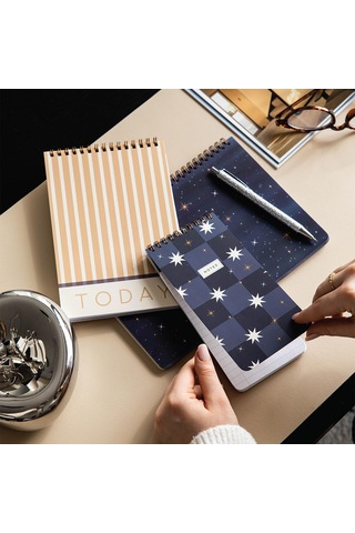 Haftalık Ve Günlük 3'lü Masaüstü Süresiz Planlayıcı Set - Galaksi