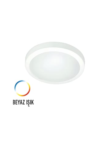 Dekoratif 24w Led Glob Tavan Armatürü- Beyaz Işık - 25cm -2li Pak Beyaz