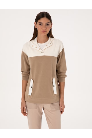 Pierre Cardin Kadın Bej Sweatshirt 50309096-vr011 Bej