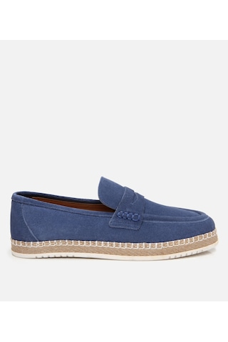 Hotiç Erkek Süet Deri Mavi Espadril 02ayh303360a620 Mavi