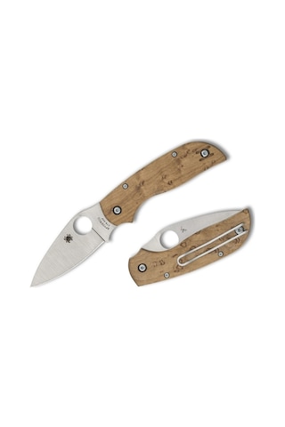 Spyderco Chaparral Slipit Maple Wood Plainedge Cts-xhp Kamp Çakı Kahverengi