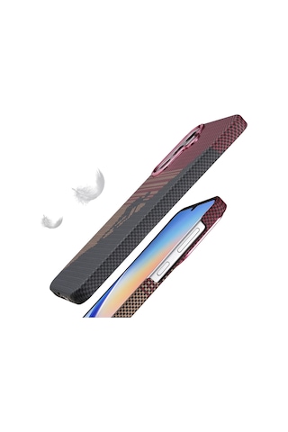 Samsung Galaxy Uyumlu A36 / A56 Kılıf Vega Magsafe Karbon Desen Kapak Mavi