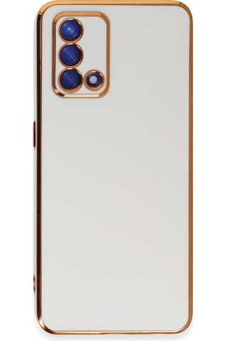 Newface Oppo A74 4g Kılıf Volet Silikon Glblseme - 88 - Beyaz
