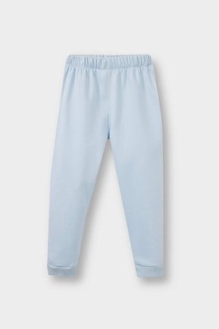 Defacto Kız Bebek 2li Takım Baskılı İçi Yumuşak Tüylü Sweatshirt Eşofman Altı F0548a525wnbe343 Mavi