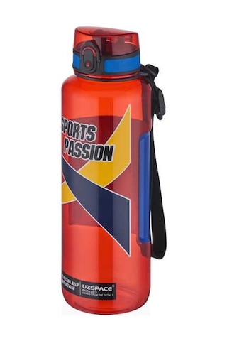 Uzspace Tritan 1200 Ml Water Bottle Red