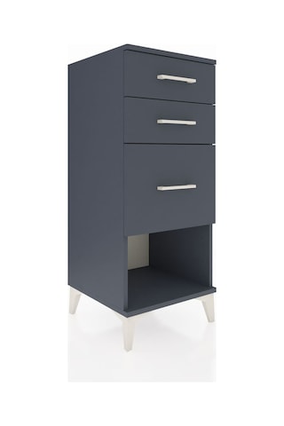 Hyperion Komodin 3 Çekmeceli 44x44x106 Antrasit-antrasit Antrasit