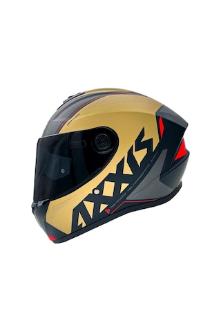 Axxis Draken S Kask Mat Gold - Siyah