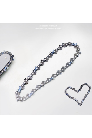 Geeroyoo 24v Şarjlı Akülü Zincirli Testere Aksesuar Seti - 4 İnç Yüksek Dayanımlı Zincir + Kılavuz Plaka