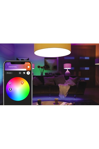 Philips Hue Başlangıç Kiti: 2 E27 Akıllı Ampul (1100) + Kısma Anahtarı Renkli ve Beyaz Ambiyans - 929002216806