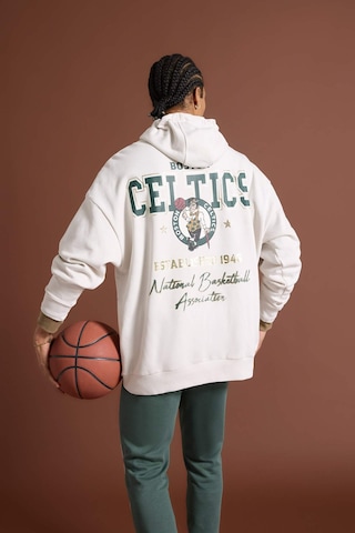 DeFactoFit NBA Boston Celtics Oversize Geniş Kalıp Kapüşonlu Sırt Baskılı Kalın Sweatshirt D3242AX24WNBG662