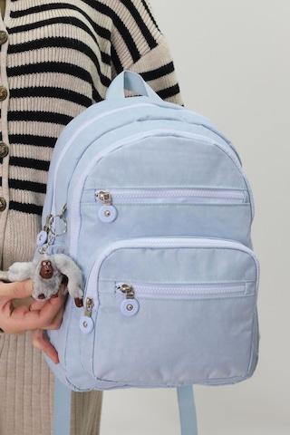 Sevimli Peluş Figürlü Günlük Kadın Sırt Çantası Şık, Kullanışlı, Okula Ve Seyahate Uygun Buz Mavisi