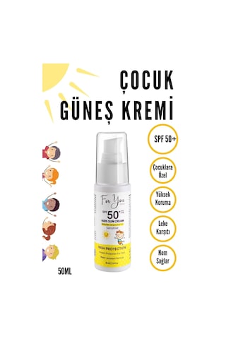 Bebek Ve Çocuklar Için Spf50+ Çok Yüksek Koruma Faktörlü Güneş Kremi
