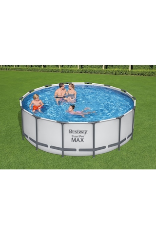Bestway 5612x Steel Pro Max Prefabrik Yer Üstü Çember Havuz Seti 4,27 M X 1,22 M