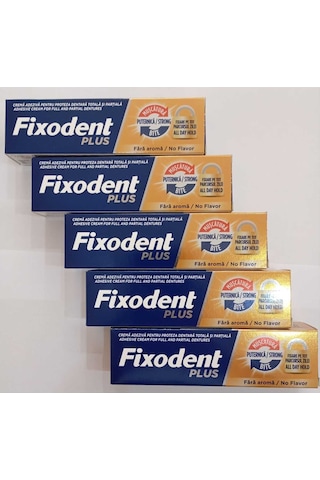 Diş Protez Yapıştırıcı Krem Plus Güçlü Tutuş 40 Gr X5 Adet