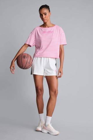 Defacto Nba Brooklyn Nets Loose Fıt Kayık Yaka Sporcu Kısa Kollu Tişört H9583ax26hspn82 Pembe-pn82