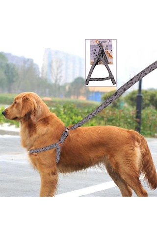 Ergonomik Yumuşak Dokulu Terletmez Köpek Göğüs Tasması Medium Standart