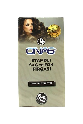 Onas Ons-724-726-727 Fön Ve Saç Fırçası Tarak Oval Mix Metal Standlı Fön Düz - 64'li Paket Diğer