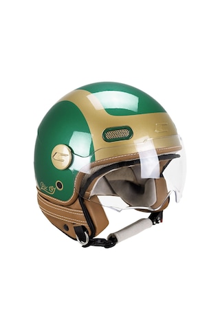 Cgm 191g Pix Sprint Verde Oro Sagomata Açık Kask Yeşil-gold