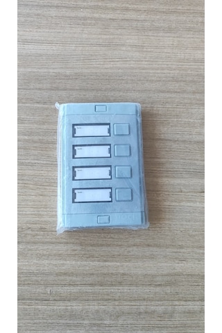 Boçi Elektronik 4'lü Sıva Üstü Zil Paneli Butonu Gri Plastik Kasa