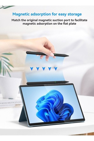 Novahub Asus, Hp, Dell İçin Hassas Dokunmatik Kalem - Hızlı Şarj, Uzun Pil, Rahat Kullanım