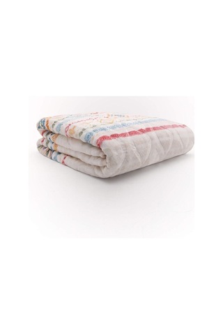 Wellsoft Çift Kişilik Battaniye 4 Kg - Kenarları Kırmızı . Çok Renkli