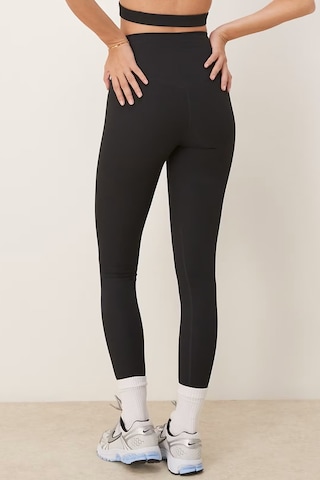 Nike Training Zenvy Dri Fit High Rise 7/8 Rib Leggings Kadın Fitilli Yüksek Bel Spor Tayt Siyah Siyah