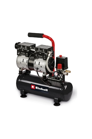 Kompresör Te-ac 110/6 Silent Plus 550 W'lık Sessiz Kompresör, Maks. 8 Bar, Yağsız/servissiz Motor, 6 L Tank, Basınç Göstergesi Ve Hızlı Serbest Bırakma Kaplini, Emniyet Valfi