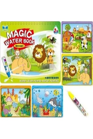Magic Water Sihirli Boyama Kitabı 2'Li Set - Orman Diyarı Ve Hayv