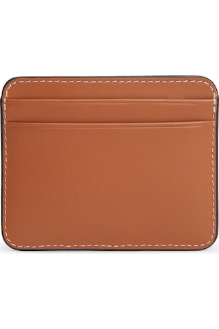 Th Scrıpt Leather Cc Holder Çok Renkli