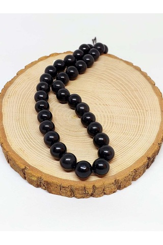 Yasamtohumu Shungite Şungit Taşı Dizi 12mm Gümüş