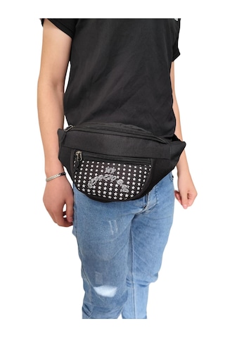 Mygeppetobag Unisex Siyah Renkli Omuz Ve Bel Çantası Siyah