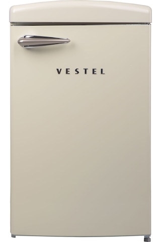 Vestel Retro SB14511 122 L Statik Buzdolabı Bej
