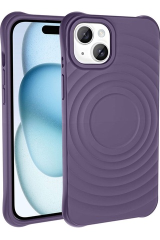 Apple Uyumlu iPhone 14 M-safe Şarj Özellikli Airbagli Mat Görünümlü Zore Hepi Kapak Yeşil