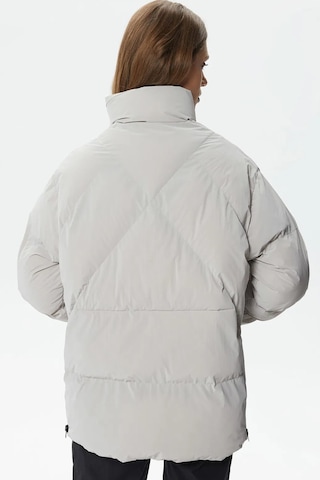 Lacoste Syntehic Fill Womens Jacket Dik Yakalı Dolgu Kadın Şişme Mont Gri Gri