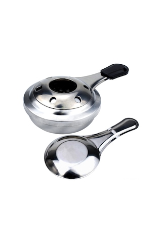 Kosona Pratik Ev Ve Bahçe Mini Alkol Ocağı - Çelik Yapı, Isı Regülatörü, 16cm, Fondue Ve Çorba Isıtma İçin Taşınabilir Paslanmaz Çelik