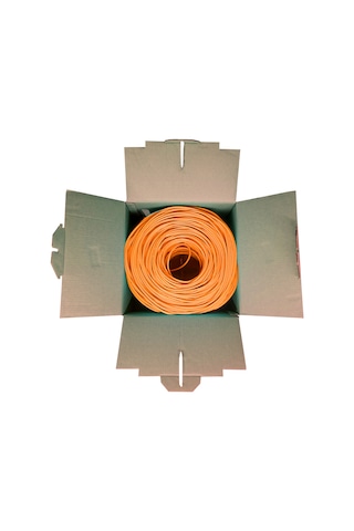 Powergate Cat6-box-or, 23awg, 0,57mm, Utp, Cat6 Kablo, 305m, Turuncu Diğer