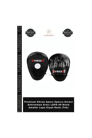 Premium Dövüş Sporu Sporcu Gereci Antrenman Aracı Lapa-49 Black Amatör Lapa Siyah Renk Tek