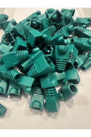 Yeşil Rj45 Kılıf Yeşil Cat6 Kılıf Yeşil Cat5 Kılıf 100 Adet