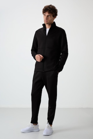 Tommy Life Bran Siyah Scuba Kumaş Erkek Eşofman Takım - 85199 Siyah
