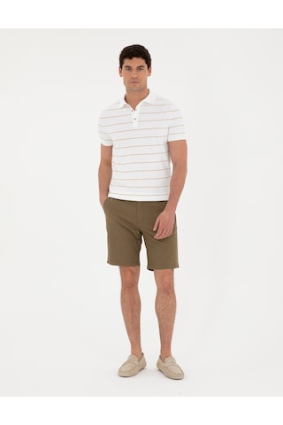Pierre Cardin Erkek Haki Şort / Bermuda 50291519-vr027 Haki