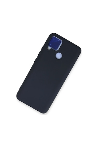 Newface Realme C15 Kılıf Nano İçi Kadife Silikon Glblseme - 15 - Lacivert