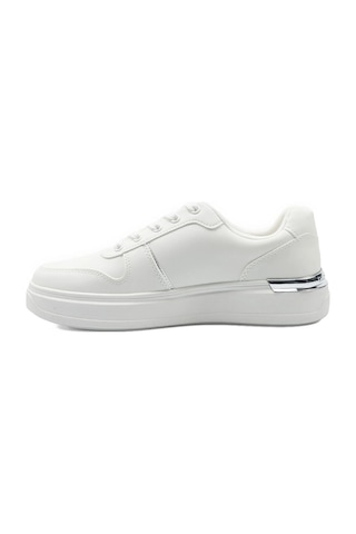 U.S. Polo Assn. Alka 6fx Bej Kadın Sneaker 19-beyaz