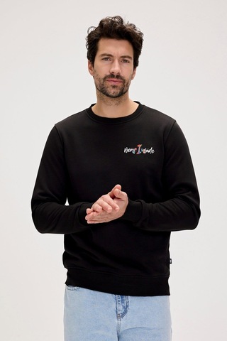 Bad Bear Splashy Erkek Sweatshirt 24.02.12.022-c01 Siyah