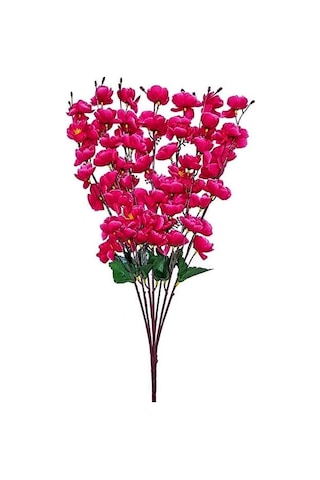 Nettenevime Yapay Çiçek Bahardalı Japon Kiraz Çiçeği 7 Dallı 57 CM Fuşya