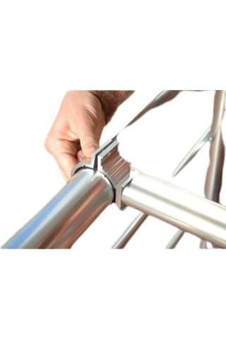 Fuga Metal Alüminyum Balkon Çamaşırlık "hediye Ip" Kurutmalık Çamaşır Askısı Askılığı Gri